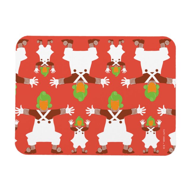 Íman Padrão de dança Oompa Loompa (Horizontal)