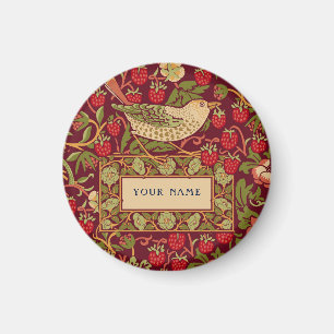 Íman Padrão de design William Morris Strawberry Thief