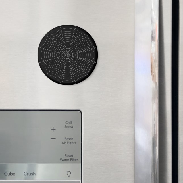 Íman Padrão de Dia das Bruxas na teia da cinza Negra (In Situ (Fridge))