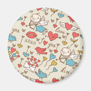 Íman Padrão de dia de os namorados com Cupid