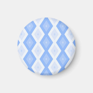 Íman Padrão de diamante azul pálido