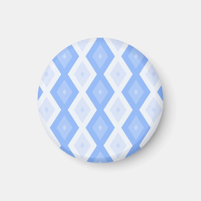 Íman Padrão de diamante azul pálido (Frente)