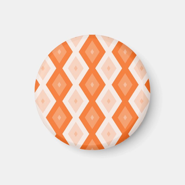 Íman Padrão de diamante de laranja (Frente)