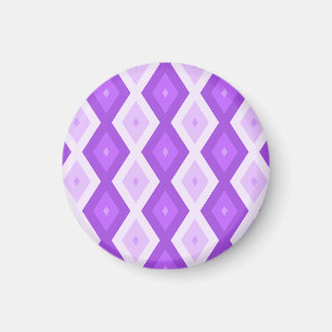 Íman Padrão de diamante roxo brilhante