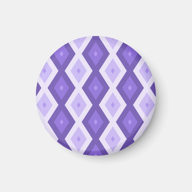 Íman Padrão de diamante violeta (Frente)