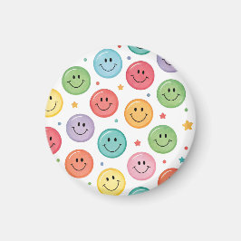 Íman Padrão de Emoji Sorridente