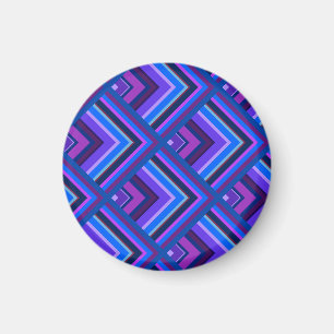 Íman Padrão de escala de faixas azuis e roxas