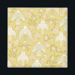 Íman Padrão de Falcões e Rosas<br><div class="desc">Decorem sua cozinha com este ímã. Faz um presente excelente! Verifique meu compro para mais coisas como canecas, toalhas e adesivos! Você sempre pode adicionar seu próprio texto. Avise-me se você quiser que algo seja feito sob medida. Se você o comprar, obrigado! Certifique-se de compartilhar uma foto no Instagram dele...</div>