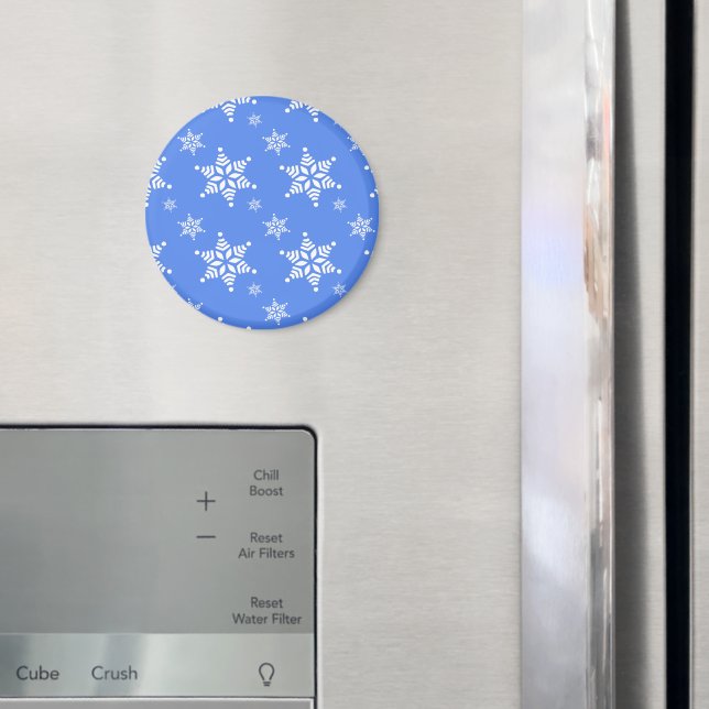 Íman Padrão de flocos de neve, flocos de neve brancos,  (In Situ (Fridge))