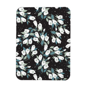Íman Padrão de Flor de Tulipas Elegante - Plano de Fund