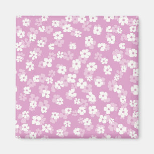 Íman Padrão de Flor Rosa Infantil