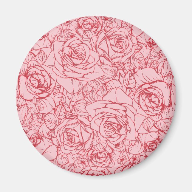 Íman Padrão de Flores 14 (Frente)