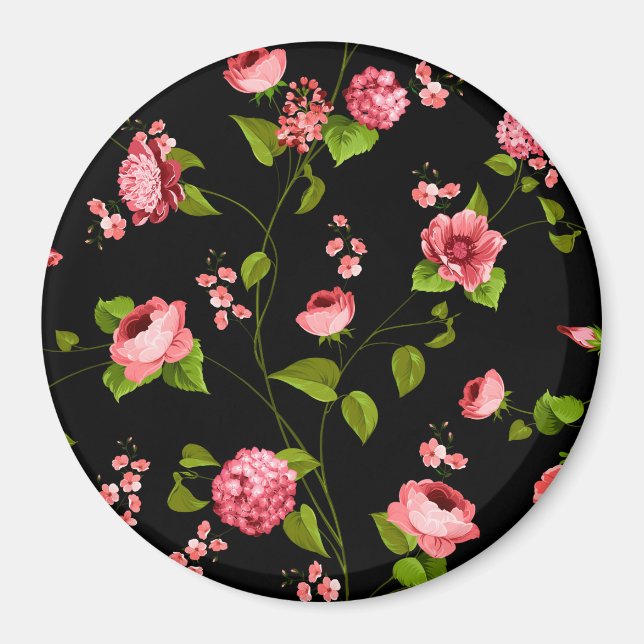 Íman Padrão de Flores 18 (Frente)