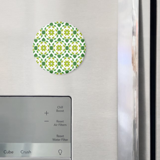 Íman Padrão De Folha, Padrão De Folhas, Folhas Verdes (In Situ (Fridge))