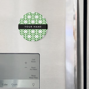 Íman Padrão de Folhas, Folhas Verdes, Seu Nome