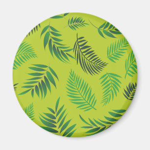 Íman Padrão de Folhas Tropicais 12