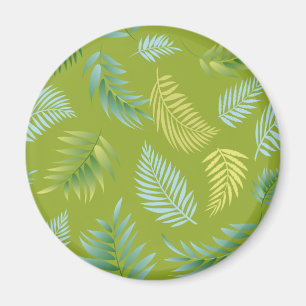 Íman Padrão de Folhas Tropicais 16