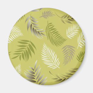 Íman Padrão de Folhas Tropicais 17