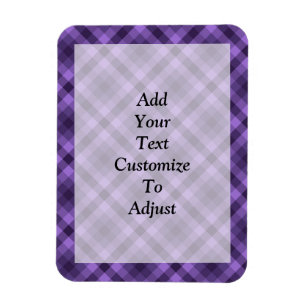 Íman Padrão de gingham roxo