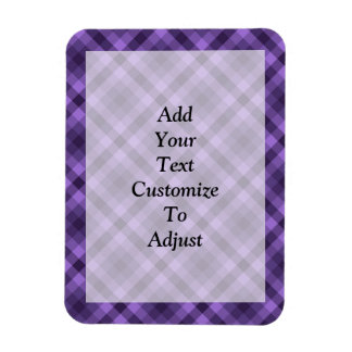 Íman Padrão de gingham roxo
