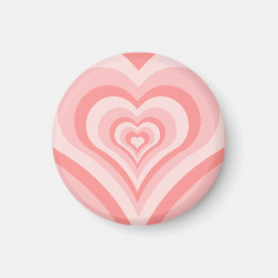 Íman Padrão de Gradiente de Coração Rosa – Amor de Garo