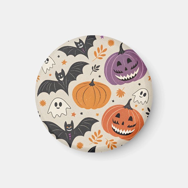 Íman Padrão de Halloween e outono (Frente)