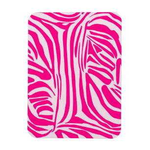 Íman Padrão de Impressão de Zebra Rosa