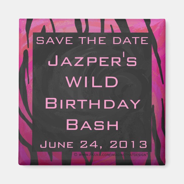 Íman Padrão de Impressão preto e rosa quente do toner m (Frente)