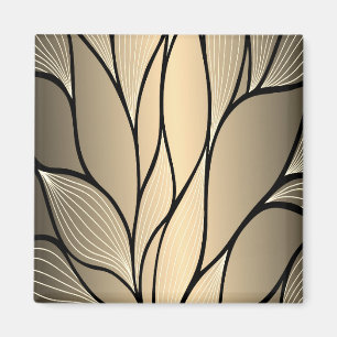 Íman Padrão de licença criativa Dourada antiga