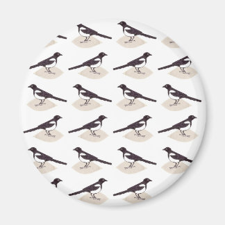 Íman Padrão de Magpies - ímã