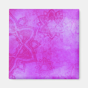 Íman Padrão de Mandala Roxo em Descanso