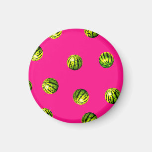 Íman padrão de melancia rosa