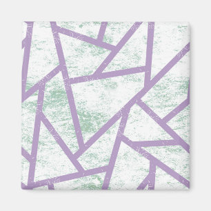 Íman Padrão de mosaico verde-lavanda