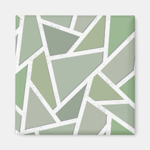 Íman Padrão de mosaico verde-oliva