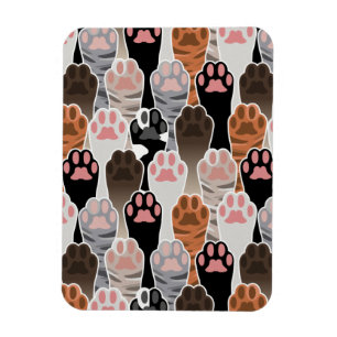 Íman Padrão de muitas patas de gatos