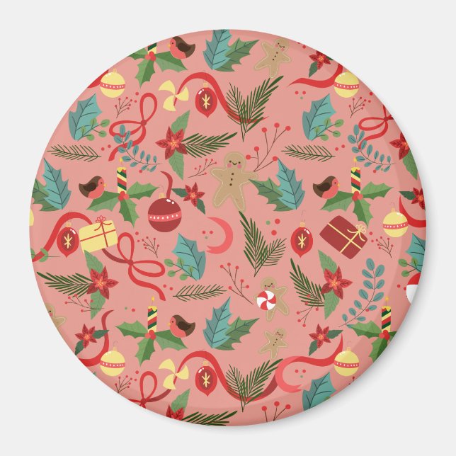 Íman Padrão de Natal 2 (Frente)