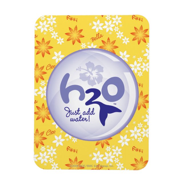 Íman Padrão de nome amarelo (Vertical)