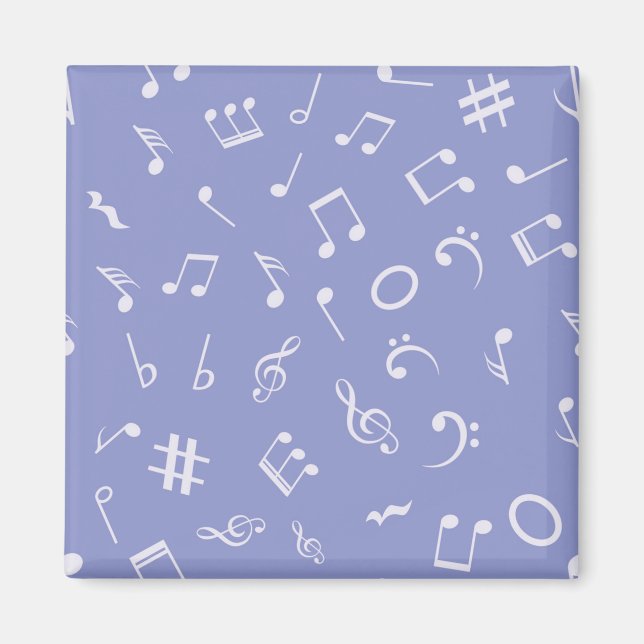 Íman Padrão de notas de música (Frente)