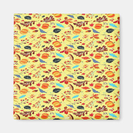 Íman Padrão de outono de cor amarela