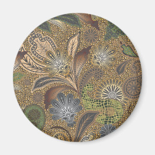 Íman Padrão de Paisley de Impressão Animal