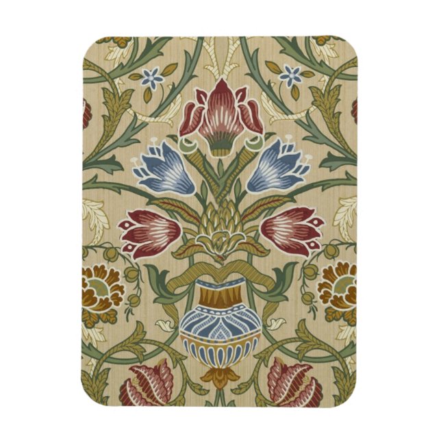 Íman Padrão de Papel de Parede Floral Brocado de Willia (Vertical)