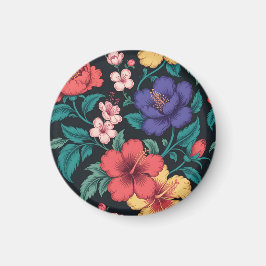 Íman Padrão de repetição de flores silvestres