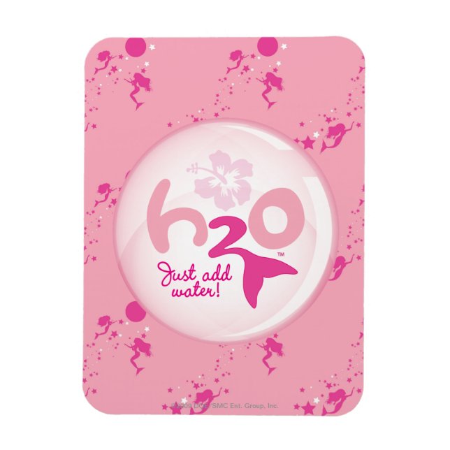 Íman Padrão de Sereia Rosa (Vertical)