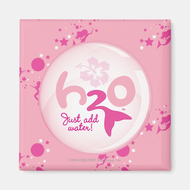 Íman Padrão de Sereia Rosa (Frente)