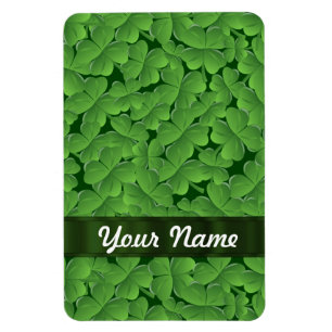 Íman Padrão de shamrock verde