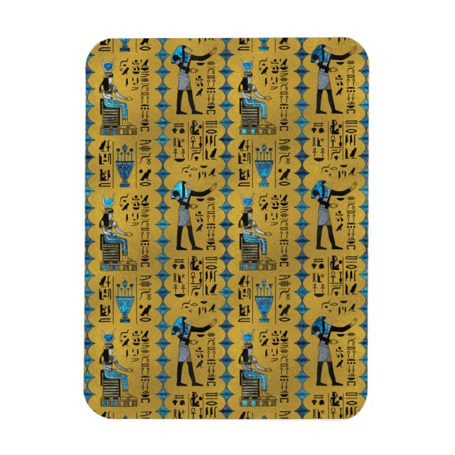 Íman Padrão de Símbolos Ornamentais Egípcios (Vertical)