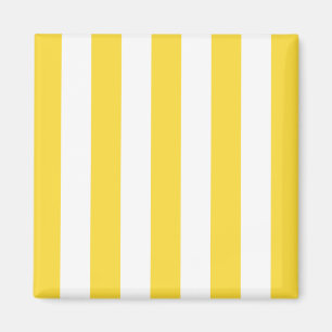 Íman Padrão de Stripes Branco Amarelo do Ananás