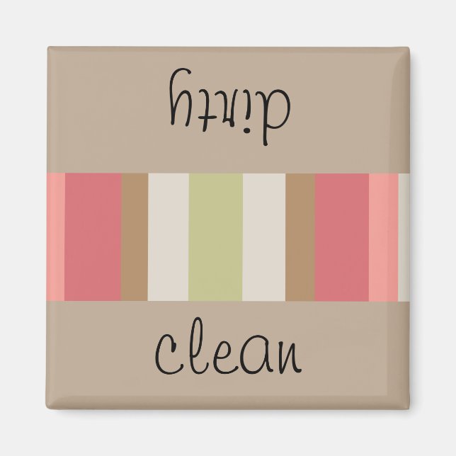 Íman Padrão de Stripes de Paprika (Frente)