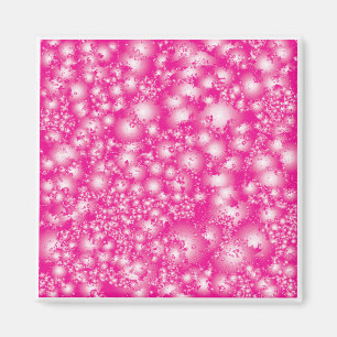 Íman Padrão de Super Splash de Tinta Abstrato de Rosa