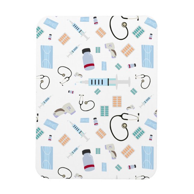 Íman Padrão de Suprimentos Médicos do Médico de Saúde (Vertical)